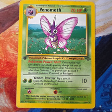 Venomoth 29/64 Jungle 1st Edition Regular Rare EN 1999 Pokémon TCG Nintendo picture