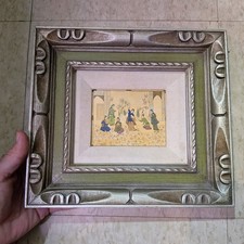 Vintage Persian Qajar Style Minature Women Musicians Framed Todd Gallery Paramus picture