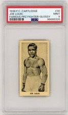 1938 F.C. Cartledge Joe Louis Famous Prize Fighters Boxing GLOSSY #30 PSA 9 MINT picture