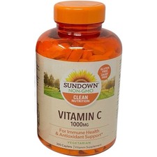 300ct Sundown, Vitamin C 1000mg, NON-GMO, Immune & Antioxidant Support picture