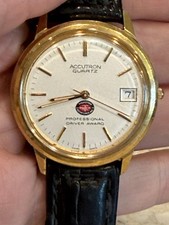 Rare Bulova Accutron Thurston Motor Lines~Professional Driver~Mens Watch Trucker picture