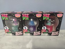 RARE AUTHENTIC Schylling NeeDoh Snow Globe Squish 3 Piece Set Rudy,Penny,Groovy picture