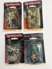Heartbreaker Fantasy Orc Archer, Barbarian Axemen, Wererats, Chaos Knights 4x picture
