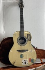 Vintage Ovation Acoustic Guitar with Hard Shell Case picture