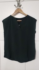BANANA REPUBLIC BLOUSE Women’s Petite XXS Green SLEEVELESS Preppy Academia New picture