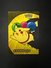 2000 Pokémon Topps TV Animation Edition #25 Pikachu #PC1 Clear Baloons Card picture
