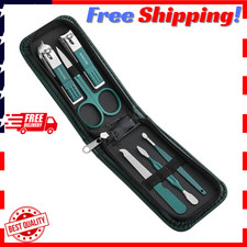 6pcs Portable Nail Clippers Set Manicure Scissors Pedicure Grooming Beauty Tool picture