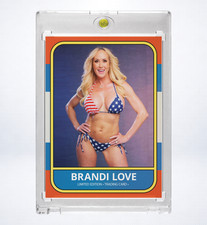 Brandi Love SP Holo Limited Edition Fan Art Trading Card | Collectible 5 of 5 picture
