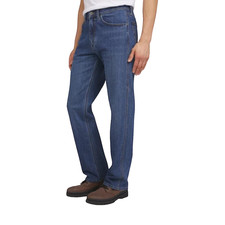 Wrangler men's classic Straight Leg Jeans Regular Fit Cotton Blue Size 32x34 picture