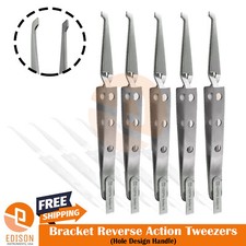New 5Pcs Ortho Bracket Tweezers Hole Grip Reverse Action Bonding Holding Placer picture