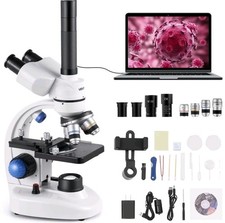 Professional Trinocular Compound Microscope Kit 40-5000X Magnification picture
