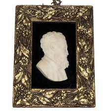 19th Century Italian Grand Tour Alabaster Michelangelo Cameo Relief Plaque picture
