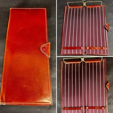 Vintage C.F. Rumpp & Sons Leather Travel Tie Valet Case, circa 1930-1959 picture