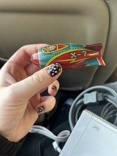 VINTAGE 1950S XYZ SMALL SPACE ROCKET  SUZUKI JAPAN picture