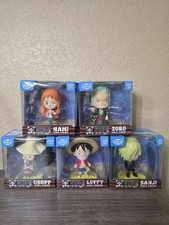 Fly Guys One Piece Vinyl Figures Lot of 5. Luffy, Usopp, Zoro, Nami, Sanji picture