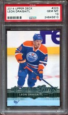2014-15 UPPER DECK YOUNG GUNS LEON DRAISAITL RC #223 PSA 10 GEM MINT picture
