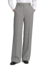 NWT Theory Classic Straight Trouser in Black White Houndstooth Pants 8 picture