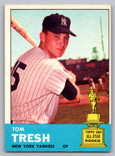 1963 TOPPS #470 TOM TRESH NEW YORK YANKEES SHORT PRINT (SP) picture