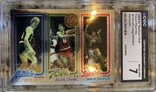 1996-97 Topps Stadium Club - Finest Reprints Magic/Johnson/Bird #8 Refractor picture