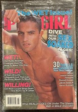 Playgirl Magazine, August, 2001. The Wet Issue. New Factory Sealed Bag. Rare picture
