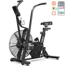 YOSUDA Fan Bike Exercise Bike, Air-Resistance Exercise Bike Dual-Drive Home Gym picture