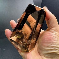 400g Natural Smoky Quartz Carved Freeform Crystal Reiki Healing Decor picture
