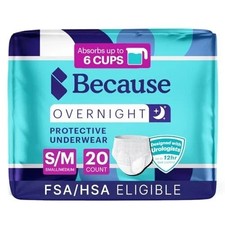 Because Overnight Absorbency Pull Ups - Adult Disposable Incontinence Underwear, picture