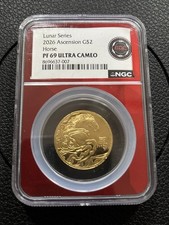 2026 Ascension Island $2 Gold Lunar Horse NGC PF69 Ultra Cameo 1/20 oz picture