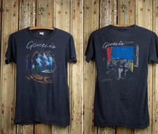 Vintage Genesis Concert T Shirt 80s Black picture