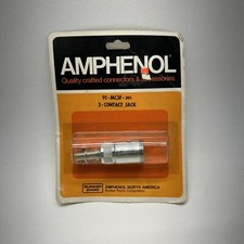 AMPHENOL 91-MC3F 3PIN MICROPHONE JACK CONNECTOR PLUG picture