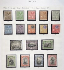 MALTA 1926-27 Full Set (SG157/172) - Fine Mounted Mint - £180 picture