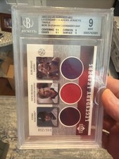 2002 UD Superstars Kobe Bryant Ichiro Beckham Game-Used Jerseys /250 BGS 9🔥📈 picture