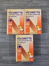 Nicorette Value pack Fruit Chill 2mg Coated Gum 100 Pieces (3 packs) EXP 2028 picture