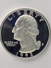 1992-S United States, Proof Silver, Washington Quarter picture