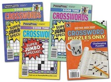 Penny Press Crossword Puzzles Books Digest Size 4 Different Books over 400 Games picture