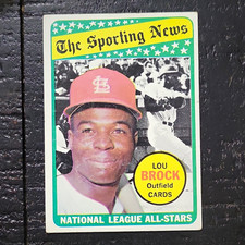 Topps 1969 Topps #428 Lou Brock - Sporting News  - Cardinals 🔥🔥🔥 picture