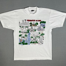 VTG Minneapolis Saint Paul Vacation T Shirt Fits Small 1980s Sketch Art Twin USA picture