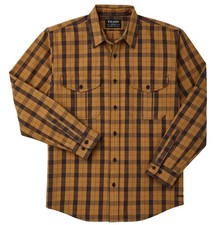 Filson Vintage Wash Alaskan Guide Shirt Men's Wheat Cinder Gold NEW 8oz Flannel picture
