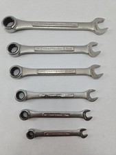 Vintage Craftsman USA Ratcheting Combination Wrench Set 6-Piece Metric 8 to 18mm picture