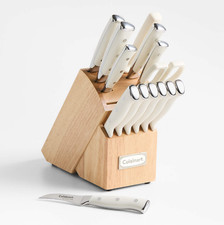 Cuisinart ® Vanilla Creme Triple Rivet 15-Piece Knife Block Set NEW picture