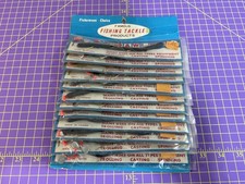 Vintage NOS Fishing Card Lot Famous Fishing Tackle Night Crawler Lure 12 Total picture