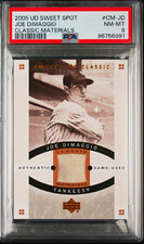 2005 Upper Deck Sweet Spot Joe DiMaggio Classic Materials Yankees PSA 8 picture