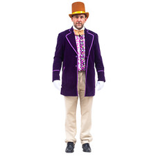 Chocolate Factory Owner Deluxe Halloween Cosplay Costume Set picture