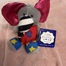 Vintage Lamaze Little Knotties Patches The Elephant Retired RARE Y2K Baby Toy picture