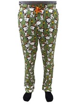 Men's Peanuts Snoopy Pajama Pants Beagle Scout Camping Lounge Wear picture