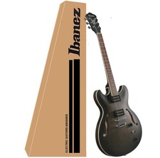 Ibanez Artcore Electric Guitar Semi-Hollow Transparent Black Flat (AS53TKF) picture