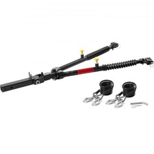 VEVOR 10000 lb Tow Bar 2” Receiver Telescoping Bumper Mount w/ Safety Ropes picture