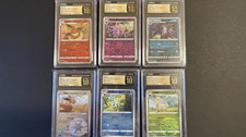 6x CGC Pristine 10 Eeveelution Lot Umbreon Espeon Eevee Chinese Gem Pack Vol 2 picture