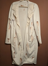 Vintage Rubie's Adult Bloody Stabbed Lab Coat Costume Made USA Halloween Horror picture