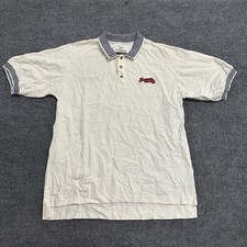 Active Polo Mens Size XL White Combed Cotton Atlanta Braves MLB Sporty Casual picture